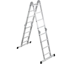 Лестница шарнирная 4х-секц. 4х4ступ, Новая высота ширина 400мм  нагрузка150кг