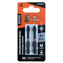 Биты 2 шт (Torsion)  Laser print PZ2 50mm