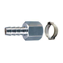 Переходник 1/4В на елочку 8мм с обж. кольцом 8х13мм, блистер 