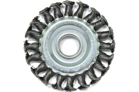 Щетка плоская (100х22.2 мм; витая; сталь 0.5 мм) для УШМ Elitech 1820.073300