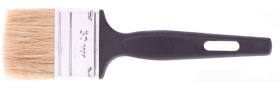 Кисть флейцевая "Стандарт", 50мм, натуральная щетина, пластиковая ручка Сибртех