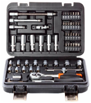 Набор инструмента  56пр для дом.работ и для ремонта автомобиля Квалитет  НИР-56