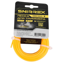 Леска триммерная SNIRREX "Звезда" 2,0 мм х 15 м