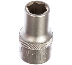 Головка 1/2" 11 мм, 6-гранная, CrV, под квадрат 1/2"// Stels