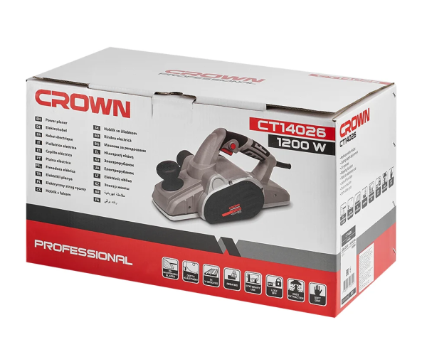 Рубанок CROWN CT14026