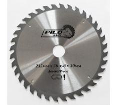 Диск пильный по дереву 235мм х 36 зуб х 30мм "Pilorama"