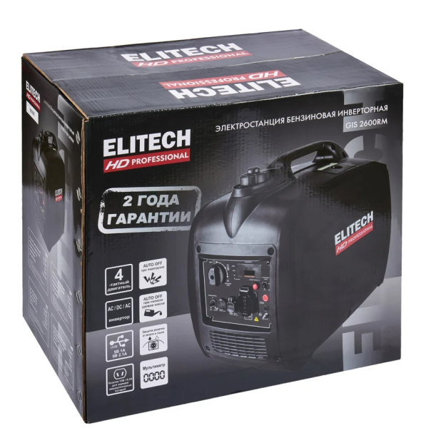 Генератор инверторный ELITECH GIS 2600RМ HD
