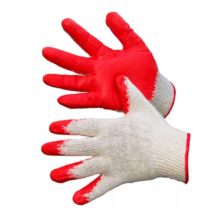 Перчатки ХБ с одинарным латексным обливом