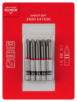 Биты PH2,50мм,сталь S2,магнит, ELITECH блистер 10шт 1820.147100