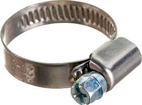 Хомут червячный 20-32 оцинковка