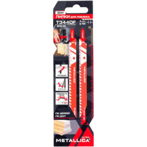 Пилки д/лобзика METALLICA Ultra T344DF 132/108мм шаг 4мм, BiM грубый рез, по дереву, ДСП 2шт