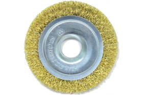 Щетка плоская (125х22.2 мм; латунированная волнистая 0.35 мм) для УШМ Elitech 1820.074700