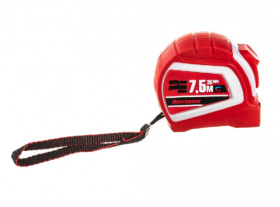 Рулетка  7,5 м х 25 мм с магнитом и автостопом двусторонняя "Монтажник"