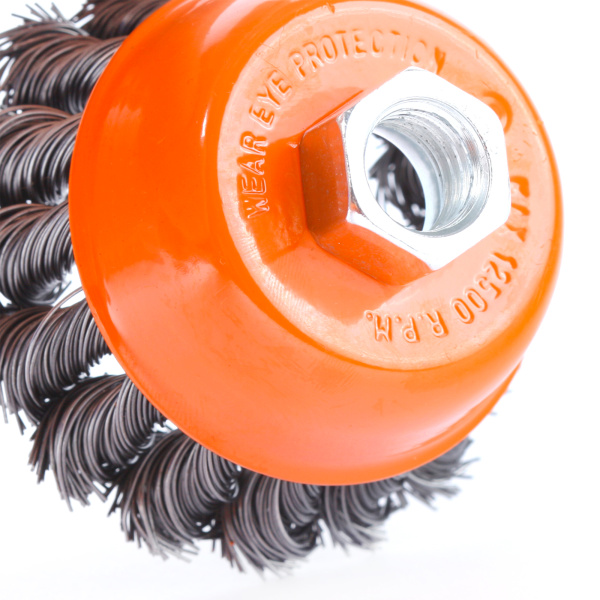 Щетка "чашка"  100ммХМ14 витая проволока EDGE by PATRIOT