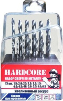 Набор сверл по металлу 13шт. 1,5-6,5 через 0,5мм, 3,2, 4,8мм