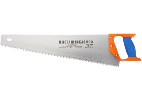 Ножовка 400мм по дереву, зуб 4мм, распил вдоль и поперек