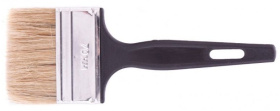 Кисть флейцевая "Стандарт", 70мм, натуральная щетина, пластиковая ручка Сибртех