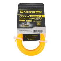 Леска триммерная SNIRREX "Квадрат" 1,6 мм х 15 м