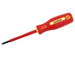 Отвертка PZ0x75мм диэлектрическая ELITECH 231301