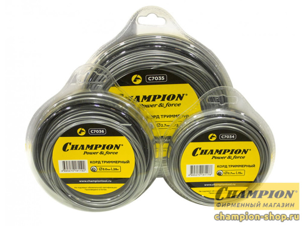 Леска CHAMPION  Aluminium  3.0мм*168м (круглый) C7037 Champion