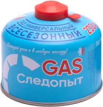 Баллон с газом резьб. 230г, "Следопыт", Всесезонный