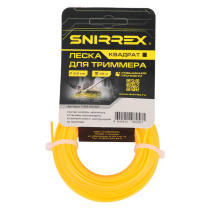 Леска триммерная SNIRREX "Квадрат" 2,0 мм х 15 м