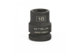 Головка 1/2" 16мм, ударная шестигранная 1/2" STELS