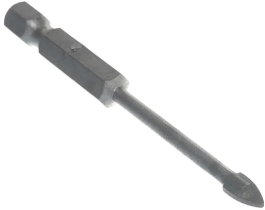 Сверло по керамограниту и керам.плитке  4мм 2 грани