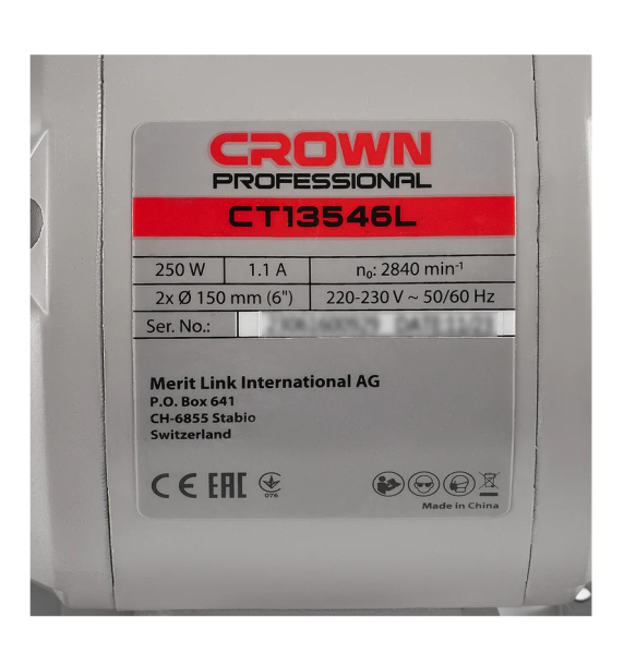 Станок заточной CROWN CT13546L