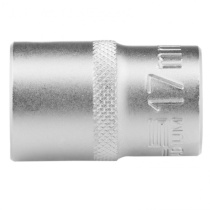 Головка 1/2" 17мм, 12-гранная, хром,  CrV STELS