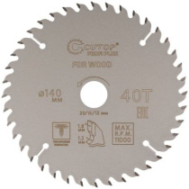 Диск пильный по дереву твердосплавный 140x20/16/12мм, z40 тефлоновое покрытие Cutop Profi plus