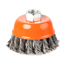 Щетка "чашка"  100ммХМ14 витая проволока EDGE by PATRIOT
