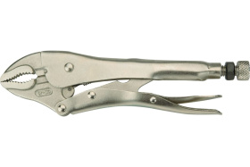 Зажим ручной 180 мм, тип WR, с фиксатором закругленные губки, NEO